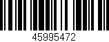 Código de barras (EAN, GTIN, SKU, ISBN): '45995472'