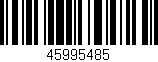 Código de barras (EAN, GTIN, SKU, ISBN): '45995485'
