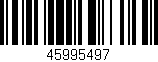 Código de barras (EAN, GTIN, SKU, ISBN): '45995497'