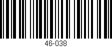 Código de barras (EAN, GTIN, SKU, ISBN): '46-038'