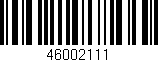 Código de barras (EAN, GTIN, SKU, ISBN): '46002111'
