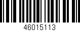 Código de barras (EAN, GTIN, SKU, ISBN): '46015113'