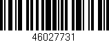 Código de barras (EAN, GTIN, SKU, ISBN): '46027731'