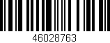 Código de barras (EAN, GTIN, SKU, ISBN): '46028763'