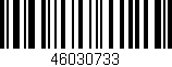 Código de barras (EAN, GTIN, SKU, ISBN): '46030733'