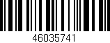 Código de barras (EAN, GTIN, SKU, ISBN): '46035741'
