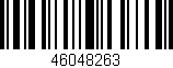 Código de barras (EAN, GTIN, SKU, ISBN): '46048263'