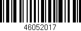 Código de barras (EAN, GTIN, SKU, ISBN): '46052017'