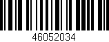 Código de barras (EAN, GTIN, SKU, ISBN): '46052034'