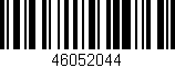 Código de barras (EAN, GTIN, SKU, ISBN): '46052044'