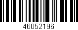 Código de barras (EAN, GTIN, SKU, ISBN): '46052196'
