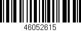 Código de barras (EAN, GTIN, SKU, ISBN): '46052615'
