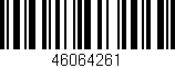 Código de barras (EAN, GTIN, SKU, ISBN): '46064261'