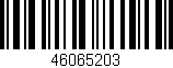 Código de barras (EAN, GTIN, SKU, ISBN): '46065203'