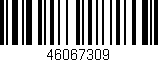 Código de barras (EAN, GTIN, SKU, ISBN): '46067309'