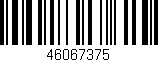 Código de barras (EAN, GTIN, SKU, ISBN): '46067375'