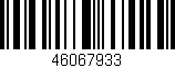 Código de barras (EAN, GTIN, SKU, ISBN): '46067933'