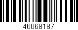 Código de barras (EAN, GTIN, SKU, ISBN): '46068187'