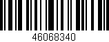 Código de barras (EAN, GTIN, SKU, ISBN): '46068340'