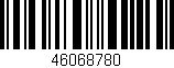Código de barras (EAN, GTIN, SKU, ISBN): '46068780'