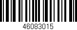 Código de barras (EAN, GTIN, SKU, ISBN): '46083015'