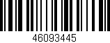 Código de barras (EAN, GTIN, SKU, ISBN): '46093445'