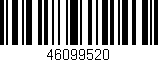Código de barras (EAN, GTIN, SKU, ISBN): '46099520'