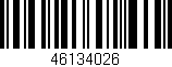 Código de barras (EAN, GTIN, SKU, ISBN): '46134026'