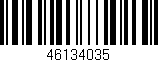 Código de barras (EAN, GTIN, SKU, ISBN): '46134035'