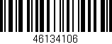 Código de barras (EAN, GTIN, SKU, ISBN): '46134106'