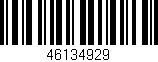 Código de barras (EAN, GTIN, SKU, ISBN): '46134929'