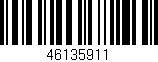 Código de barras (EAN, GTIN, SKU, ISBN): '46135911'