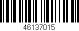 Código de barras (EAN, GTIN, SKU, ISBN): '46137015'