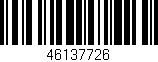 Código de barras (EAN, GTIN, SKU, ISBN): '46137726'