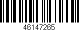 Código de barras (EAN, GTIN, SKU, ISBN): '46147265'