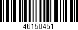Código de barras (EAN, GTIN, SKU, ISBN): '46150451'