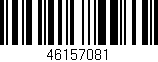 Código de barras (EAN, GTIN, SKU, ISBN): '46157081'