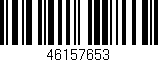 Código de barras (EAN, GTIN, SKU, ISBN): '46157653'