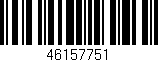 Código de barras (EAN, GTIN, SKU, ISBN): '46157751'