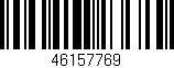 Código de barras (EAN, GTIN, SKU, ISBN): '46157769'