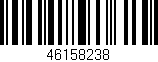 Código de barras (EAN, GTIN, SKU, ISBN): '46158238'