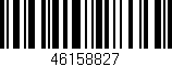 Código de barras (EAN, GTIN, SKU, ISBN): '46158827'