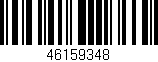 Código de barras (EAN, GTIN, SKU, ISBN): '46159348'