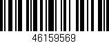 Código de barras (EAN, GTIN, SKU, ISBN): '46159569'