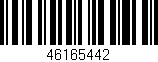 Código de barras (EAN, GTIN, SKU, ISBN): '46165442'