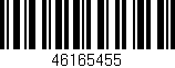 Código de barras (EAN, GTIN, SKU, ISBN): '46165455'