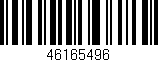 Código de barras (EAN, GTIN, SKU, ISBN): '46165496'