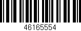 Código de barras (EAN, GTIN, SKU, ISBN): '46165554'