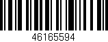 Código de barras (EAN, GTIN, SKU, ISBN): '46165594'