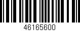 Código de barras (EAN, GTIN, SKU, ISBN): '46165600'
